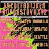 Custom Black Pink-Neon Green Abstract Fragment Art Splash Sports Sublimation Soccer Uniform Jersey