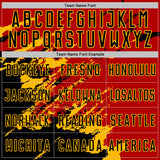 Custom Red Black-Gold Abstract Fragment Art Splash Sports Sublimation Soccer Uniform Jersey