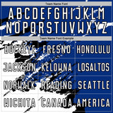 Custom Royal White-Black Abstract Fragment Art Splash Sports Sublimation Soccer Uniform Jersey