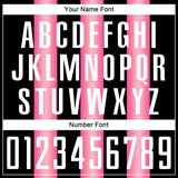 Custom Black White-Pink Stripes Sports Sublimation Soccer Uniform Jersey