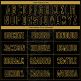 Custom Black Gray-Old Gold Map Outline Sports Sublimation Soccer Uniform Jersey