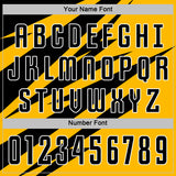 Custom Black Gold-White Abstract Line Sports Sublimation Soccer Uniform Jersey