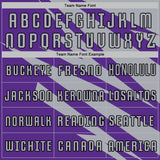 Custom Gray Purple-Black Abstract Line Sports Sublimation Soccer Uniform Jersey