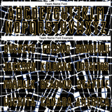 Custom Black White-Old Gold Abstract Line Sports Sublimation Soccer Uniform Jersey