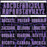 Custom Black Purple-White Abstract Line Sports Sublimation Soccer Uniform Jersey