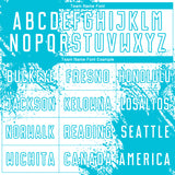 Custom White Lakes Blue Abstract Brush Stroke Sports Sublimation Soccer Uniform Jersey