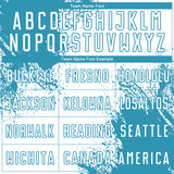 Custom White Panther Blue Abstract Brush Stroke Sports Sublimation Soccer Uniform Jersey