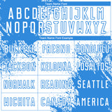 Custom White Powder Blue Abstract Brush Stroke Sports Sublimation Soccer Uniform Jersey