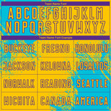 Custom Yellow Lakes Blue-Purple Abstract Brush Stroke Sports Sublimation Soccer Uniform Jersey