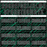 Custom Black Kelly Green-White Line Sports Sublimation Soccer Uniform Jersey