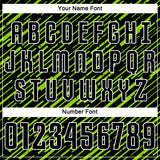 Custom Black Neon Green-White Line Sports Sublimation Soccer Uniform Jersey