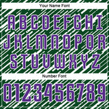 Custom Green Purple-White Line Sports Sublimation Soccer Uniform Jersey