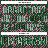 Custom Green Pink-White Line Sports Sublimation Soccer Uniform Jersey