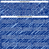 Custom Royal Light Blue-White Line Sports Sublimation Soccer Uniform Jersey
