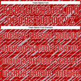 Custom Red Gray-White Line Sports Sublimation Soccer Uniform Jersey