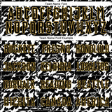 Custom Black Old Gold-White Liquid Fluid Pattern Sports Sublimation Soccer Uniform Jersey