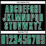 Custom Black Kelly Green-White Liquid Fluid Pattern Sports Sublimation Soccer Uniform Jersey