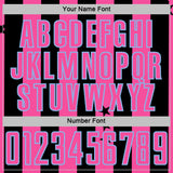 Custom Black Pink-Light Blue Stars And Stripes Sports Sublimation Soccer Uniform Jersey
