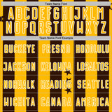 Custom Brown Gold-White Stars And Stripes Sports Sublimation Soccer Uniform Jersey