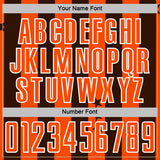 Custom Brown Orange-White Stars And Stripes Sports Sublimation Soccer Uniform Jersey