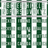 Custom White Green Stars And Stripes Sports Sublimation Soccer Uniform Jersey