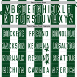 Custom Green White Stars And Stripes Sports Sublimation Soccer Uniform Jersey
