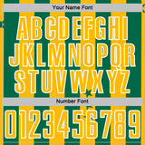 Custom Kelly Green Gold-White Stars And Stripes Sports Sublimation Soccer Uniform Jersey