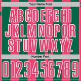 Custom Kelly Green Neon Pink-White Stars And Stripes Sports Sublimation Soccer Uniform Jersey