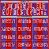 Custom Purple Red-White Stars And Stripes Sports Sublimation Soccer Uniform Jersey