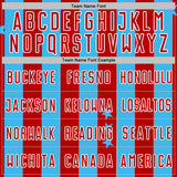 Custom Sky Blue Red-White Stars And Stripes Sports Sublimation Soccer Uniform Jersey