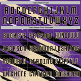 Custom Purple Black Cream-White Grunge Stripe And Grainy Sports Sublimation Soccer Uniform Jersey