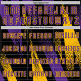Custom Black Purple-Gold Radial Burst Sports Sublimation Soccer Uniform Jersey