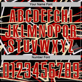 Custom Black Red Cream-White Abstract Geometric Stripes Sports Sublimation Soccer Uniform Jersey