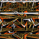 Custom Black Orange Old Gold-White Abstract Geometric Stripes Sports Sublimation Soccer Uniform Jersey