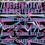 Custom Black Pink Sky Blue-White Abstract Geometric Stripes Sports Sublimation Soccer Uniform Jersey