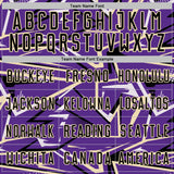 Custom Purple Black Cream-White Abstract Geometric Stripes Sports Sublimation Soccer Uniform Jersey