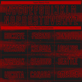 Custom Black Red Streamline Wave Cyberpunk Neon Tech Sports Sublimation Soccer Uniform Jersey