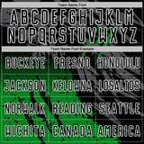 Custom Black White-Grass Green Gradient Claw Mark Splatter Sports Sublimation Soccer Uniform Jersey