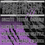 Custom Black White-Medium Purple Gradient Claw Mark Splatter Sports Sublimation Soccer Uniform Jersey