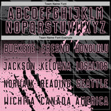 Custom Black Light Pink Gradient Claw Mark Splatter Sports Sublimation Soccer Uniform Jersey