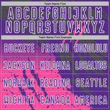 Custom Purple White-Pink Gradient Claw Mark Splatter Sports Sublimation Soccer Uniform Jersey