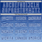 Custom Royal White-Light Blue Gradient Wave Line Sports Sublimation Soccer Uniform Jersey