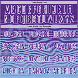 Custom Purple White-Light Blue Gradient Wave Line Sports Sublimation Soccer Uniform Jersey