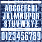 Custom Navy White-Light Blue Geometric Maze Interlocking Square Sports Sublimation Soccer Uniform Jersey