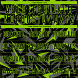 Custom Black Neon Green-Steel Gray Cyber Mecha E-sport Geometric Shards Spike Sublimation Soccer Uniform Jersey