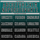 Custom Teal Black-White Fade Fashion Sublimation Soccer Uniform Jersey