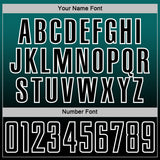 Custom Teal Black-White Fade Fashion Sublimation Soccer Uniform Jersey