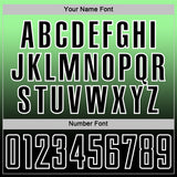 Custom Pea Green Black-White Fade Fashion Sublimation Soccer Uniform Jersey