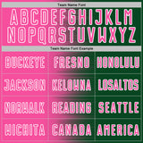 Custom Green Pink-White Gradient Line Sublimation Soccer Uniform Jersey