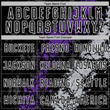 Custom Black White Purple-Gray Dripping Splatter Cracked Texture Sublimation Soccer Uniform Jersey